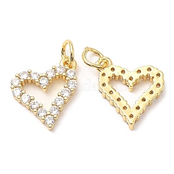 Rack Plating Brass Micro Pave Cubic Zirconia Pendants&nbsp;KK-A185-38G