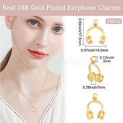10Pcs Rack Plating Brass Pendants&nbsp;KK-BBC0022-54