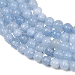 Natural Dyed White Jade Beads Strands&nbsp;GG-CBAEB22-B01-6mm-01