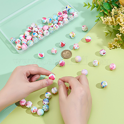 60Pcs 10 Styles Silicone Beads&nbsp;FIND-PH0028-09