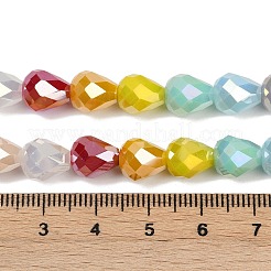 Electroplate Opaque Glass Beads Strands&nbsp;EGLA-G039-07A-01