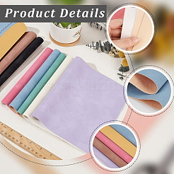 8Pcs 8 Colors Frosted PVC Imitation Leather Fabrics&nbsp;DIY-CL0001-72