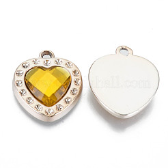 UV Plating Acrylic Pendants Rhinestone Settings&nbsp;OACR-N010-37LG