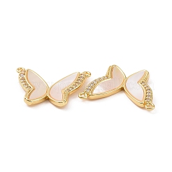 Brass Micro Pave Clear Cubic Zirconia Pendants&nbsp;KK-E068-VC149