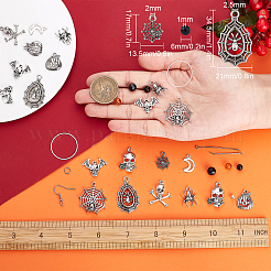 DIY Halloween Drop Earring Making Kits&nbsp;DIY-SC0019-36