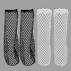 2Pairs 2 Colors Polyester Fishing Net Socks&nbsp;AJEW-CY0001-21