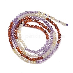 Cubic Zirconia Beads Strands&nbsp;ZIRC-P125-2mm-01