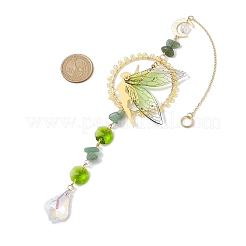 Brass & Resin Elf Hanging Ornaments&nbsp;HJEW-TA00221