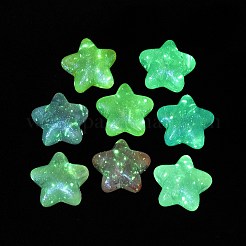 Luminous Transparent Acrylic Beads&nbsp;OACR-G033-06A
