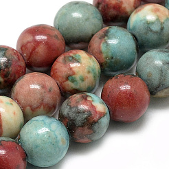 Synthetic Ocean White Jade Beads Strands&nbsp;G-S254-6mm-C07