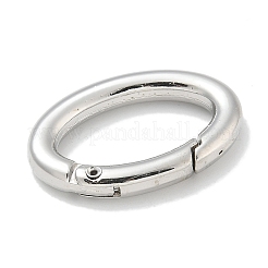 Rack Plating Brass Springs Gate Rings&nbsp;KK-L224-090P