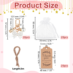Alloy Acrylic Pearl Pendant Decorations&nbsp;HJEW-WR0001-21