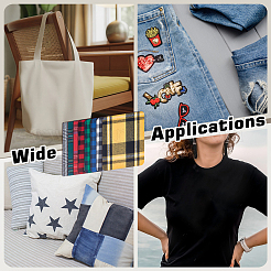 16Pcs 8 Styles Polyester Clothing Patches&nbsp;DIY-FG0010-49