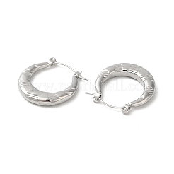 Non-Tarnish 304 Stainless Hoop Earrings for Women&nbsp;EJEW-Z026-37P