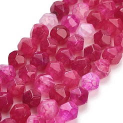 Natural Agate(Dyed & Heated) Beads Strands&nbsp;G-K425-B07-01