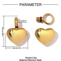 304 Stainless Steel Pendants&nbsp;SA-OY003-64G-02