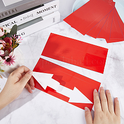 PVC Self Adhesive Arrow Label Stickers&nbsp;DIY-WH0504-18E