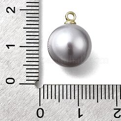 ABS Plastic Imitation Pearl Pendants&nbsp;FIND-H052-01G-02G