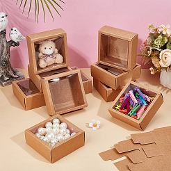 Foldable Square Paper Storage Gift Boxes&nbsp;CON-WH0110-42C-01