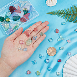 DIY Glass Beads & Charm Making Finding Kit&nbsp;GLAA-CA0001-23