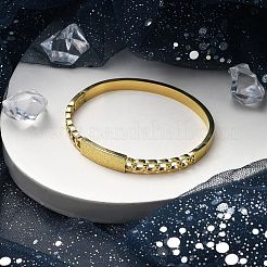 Ion Plating(IP) 304 Stainless Steel Hinged Bangles for Women&nbsp;BJEW-A011-21G