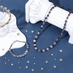 120Pcs 4 Styles Electroplated Synthetic Non-magnetic Hematite Beads Strands&nbsp;G-PH0003-41