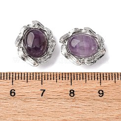 Natural Amethyst Oval Multi-Strand Links&nbsp;G-G207-02P-08