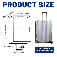 Transparent PVC Luggage Cover&nbsp;AJEW-WH0485-02B
