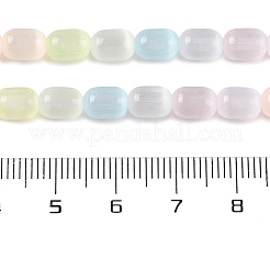 Macaron Color Natural Selenite Beads Strands&nbsp;G-F750-D01