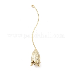 Three-Dimensional Flower Brass Pendants&nbsp;KK-V006-02G-03