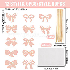 5 Bags Paper Bowknot Cake Toppers Decorations&nbsp;DIY-CA0007-74