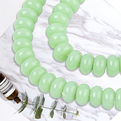 3Starnds Opaque Spray Painted Glass Beads&nbsp;GLAA-PA0001-35B