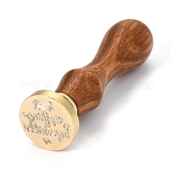 Brass Retro Wax Sealing Stamp&nbsp;AJEW-F045-C13