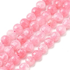 Natural Dyed White Jade Beads Strands&nbsp;G-C179-A6mm-02