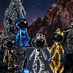 4Pcs 4 Colors Plastic Astronaut Keychains&nbsp;KEYC-PH0001-59