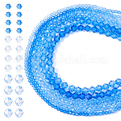 12 Strands 3 Styles Gradient Color Baking Paint Glass Bead Strands&nbsp;DGLA-TA0001-21A