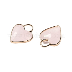 Natural Rose Quartz Faceted Pendans&nbsp;KK-L218-005G-04
