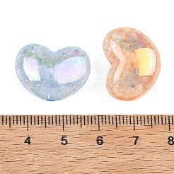 UV Plating Transparent Crackle Acrylic Beads&nbsp;MACR-K361-46