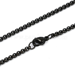 201 Stainless Steel Hollow Moon Cat Shaped Pendant Box Chain Necklaces&nbsp;LS-NJEW-M010-06