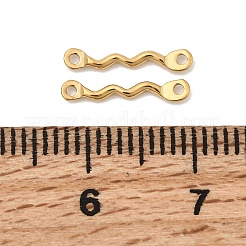 304 Stainless Steel Wavy Bar Links Connector Charms&nbsp;STAS-A134-01N-G