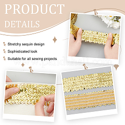 5 Yards Ployester Elastic Sequin Trimmings&nbsp;OCOR-FG0002-07A