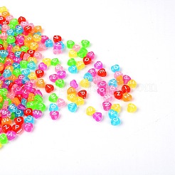 Transparent Acrylic Alphabet Beads&nbsp;LS-TACR-TAC0004-02