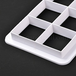 3 Sizes Square Food Grade Plastic Cookie Cutters Sets&nbsp;DIY-L057-12