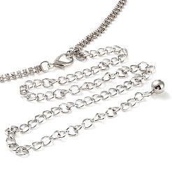 Alloy Crystal Rhinestone Link Chain Belts&nbsp;AJEW-U019-01P-02