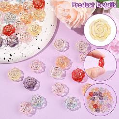 100Pcs Transparent Acrylic Beads&nbsp;TACR-CJ0001-72