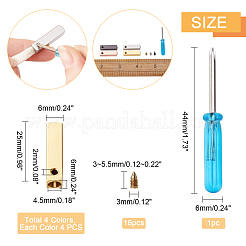 Rectangle Alloy Shoelace Buckle Connectors Sets&nbsp;FIND-PH0003-63