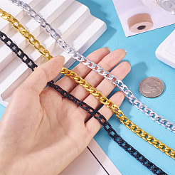 6M 3 Colors Oxidated Aluminium Twisted Chains&nbsp;CHA-YS0001-03