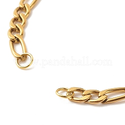 304 Stainless Steel Figaro Chain Bracelet Making&nbsp;AJEW-JB01108