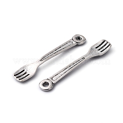 Tibetan Style Alloy Fork Pendants&nbsp;LF1352Y-NF