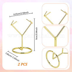 Alloy Mineral Stone Display Holder&nbsp;ODIS-WH0030-239LG